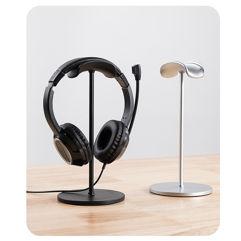 Esports Gaming Earphones - Metal Head-Mounted Headphone Stand Non-Slip Detachable