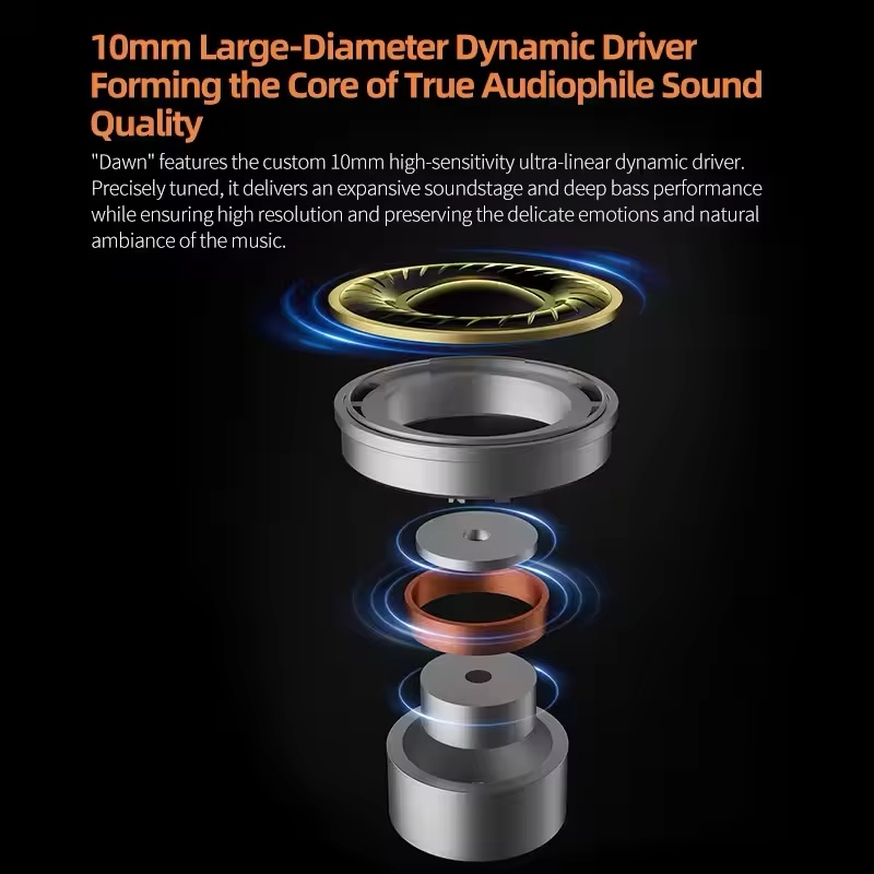 Hot KZ Dawn Dynamic Earphones  - Esports Gaming Earphones avaliação e preço