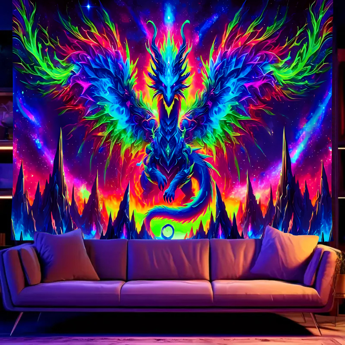 1pcFluorescent colored dragon  - Esports & Gaming Optics Gmbh avaliação e preço