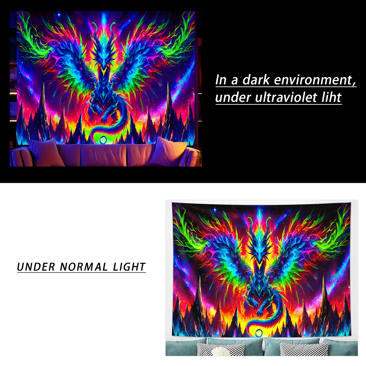 1pcFluorescent colored dragon  - Esports & Gaming Optics Gmbh avaliação e preço