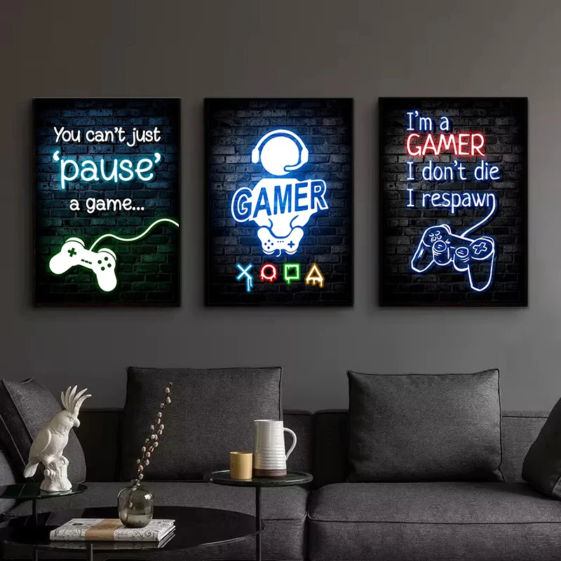 1pc frameless Canvas Painting  - Esports & Gaming Optics Gmbh avaliação e preço