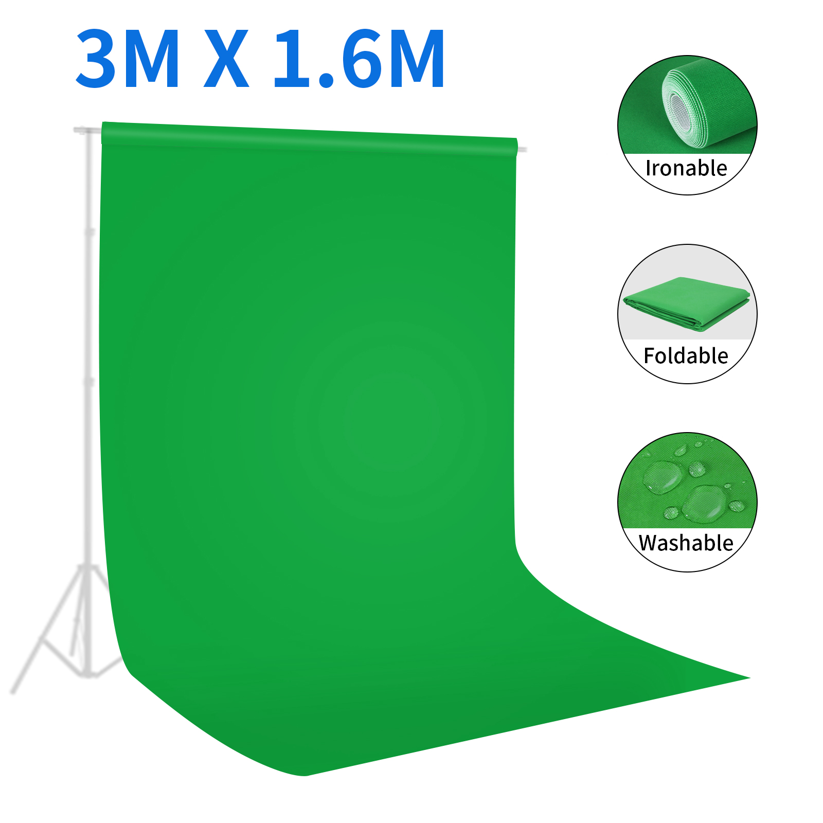 Selens Green Screen Backdrop C - Green Screen Collapsible avaliação e preço