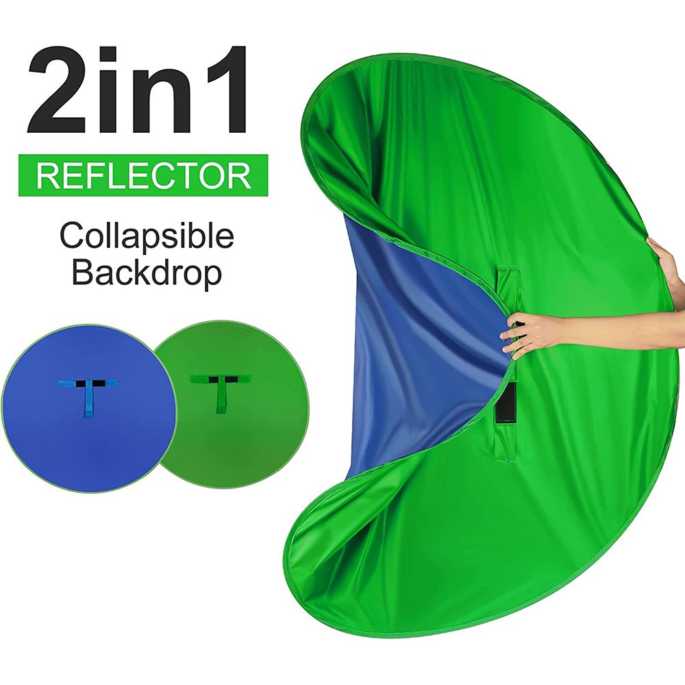 Portable Chromakey Photography - Green Screen Collapsible avaliação e preço