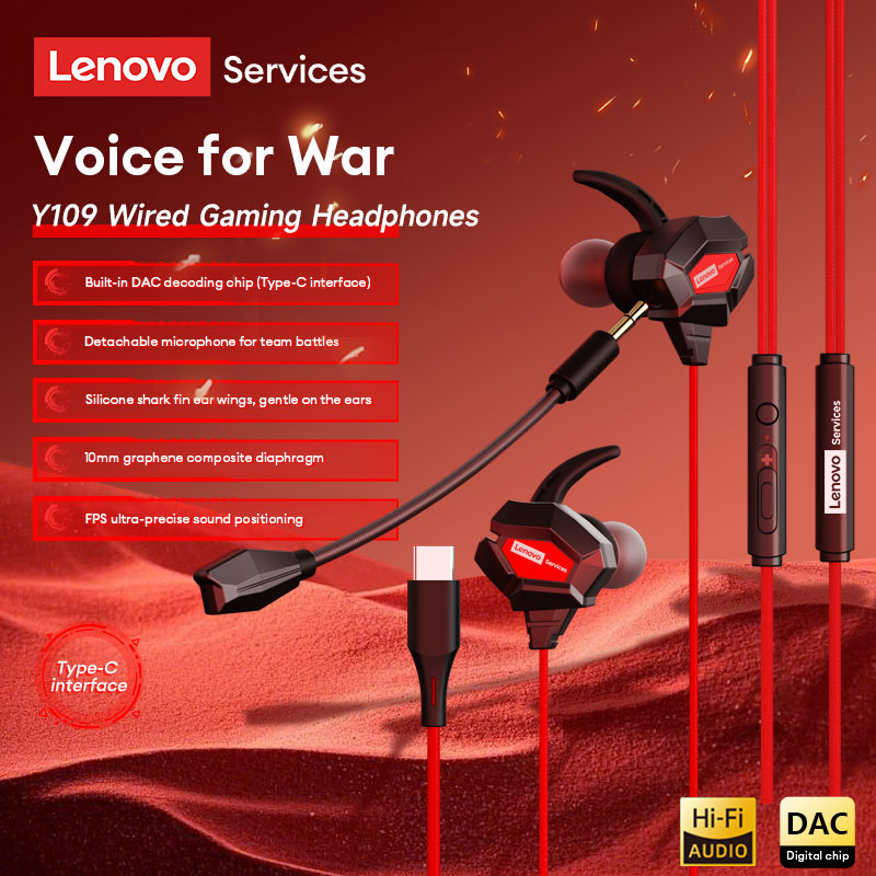 Lenovo Y109 Wired Gaming Heads - Esports Gaming Headset avaliação e preço