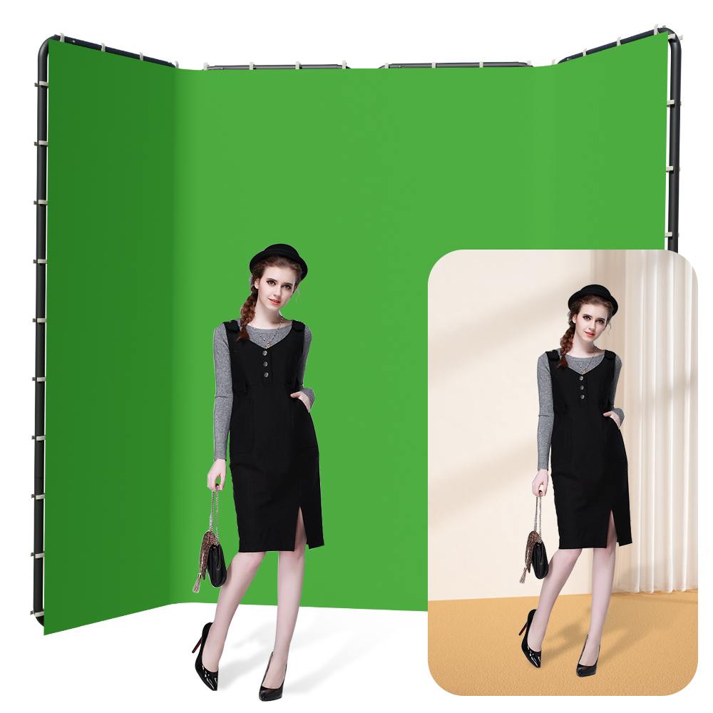 SH 240x400cm Background Stand  - Green Screen Collapsible avaliação e preço
