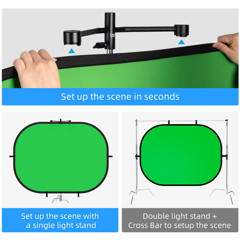Selens Reflector Clip Photogra - Green Screen Collapsible avaliação e preço